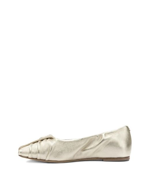 Halmanera White Knotted Ballet Flat