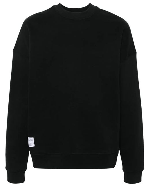 Alpha Industries Black Logo-Print Sweatshirt for men