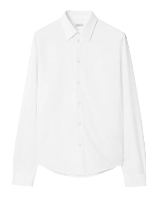 Burberry White Long-Sleeve Shirt for men