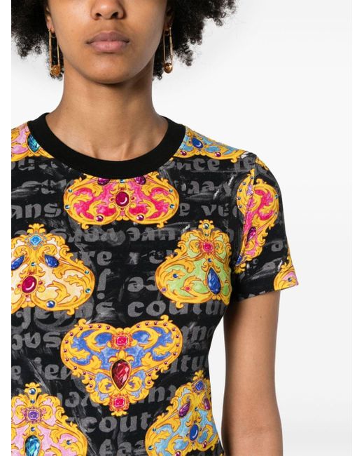 Versace T-shirt Met Print in het Multicolor