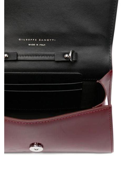 Giuseppe Zanotti Red Cleopatra Logo-Plaque Mini Bag