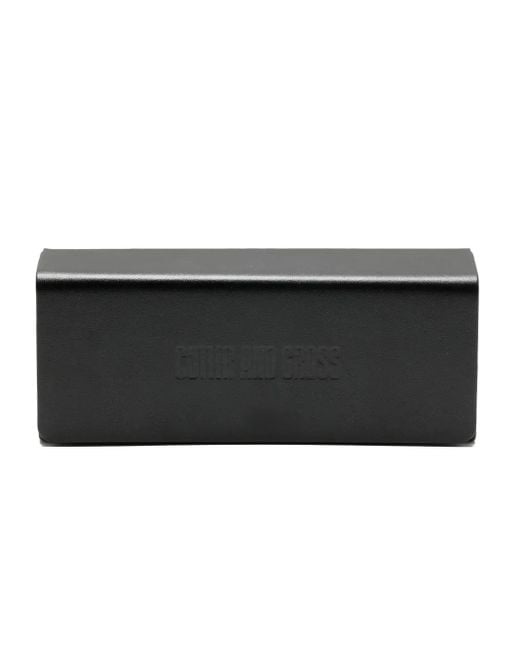 Juun.J Gray Embossed Internal Logo Sunglasses