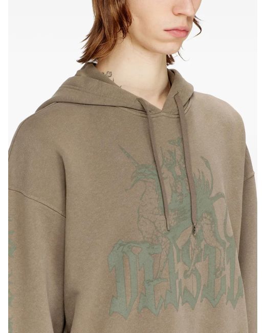 DIESEL Brown Hoodies for men