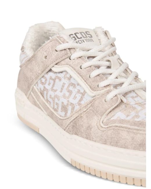 Gcds Pink Logo-Print Sneakers