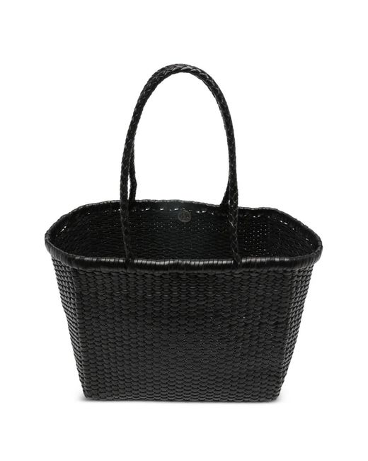 Borsa Tote B Weave Piccola di Dragon Diffusion in Black