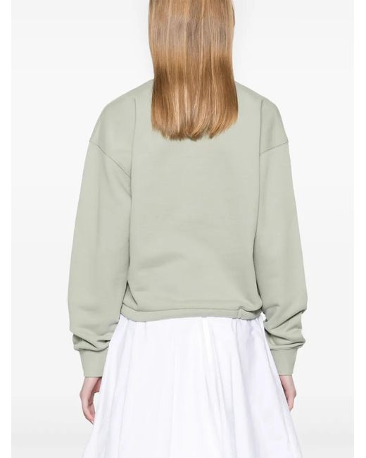 Maison Kitsuné Sweater Met Vossenpatch in het Green