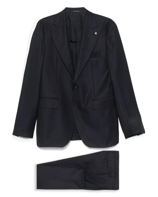 Tagliatore Blue Virgin Wool Suit for men