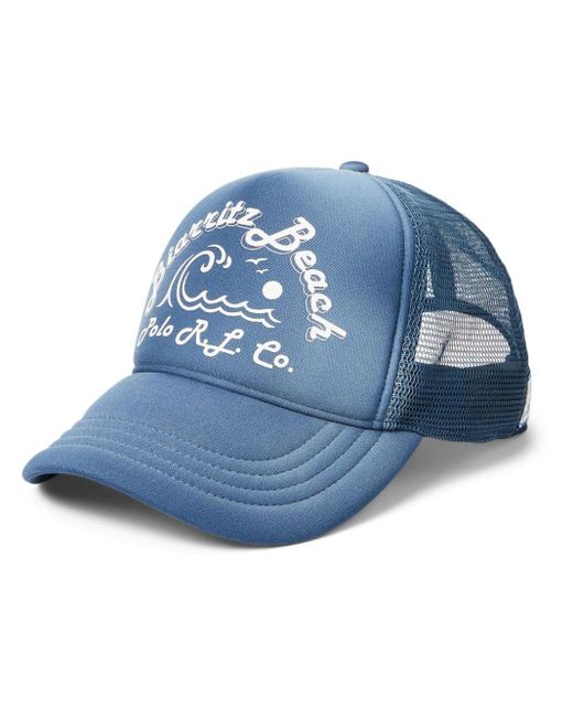 Polo Ralph Lauren Blue Graphic-print Baseball Cap for men