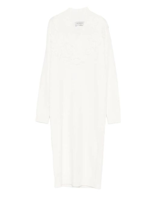 ERMANNO FIRENZE エンブロイダリー ワンピース White