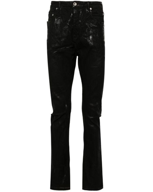 Rick Owens Detroit Cut Straight-Leg-Jeans in Black für Herren