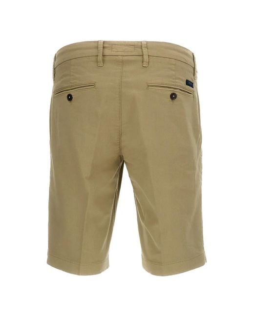 Fay Green Belt-Loop Shorts for men