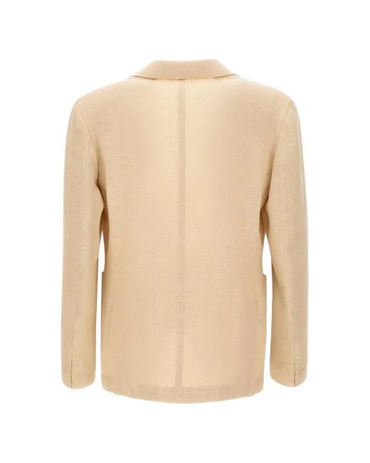 Eleventy Natural Patch-Pocket Blazer for men
