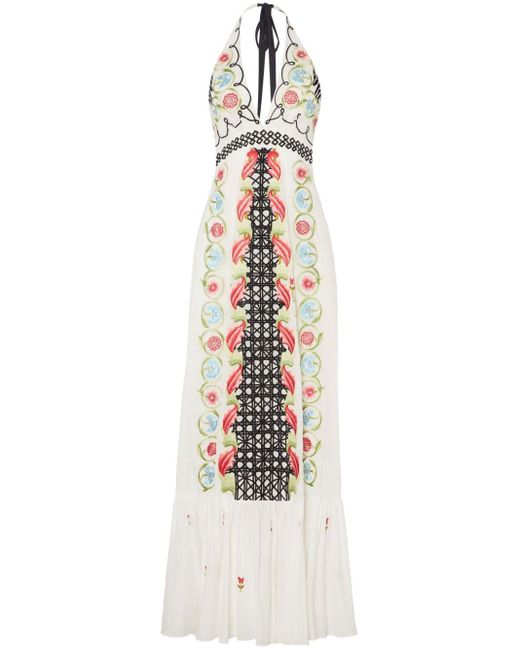 Temperley London White Florentine Maxi Dress