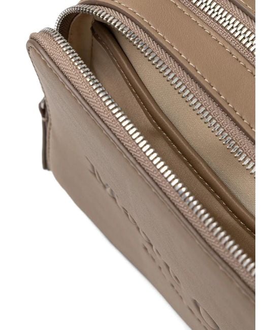 Marc O' Polo Brown Small debossed zip crossbody bag