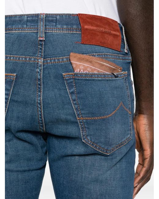 Jacob Cohen Blue Jean Droit À Cinq Poches for men