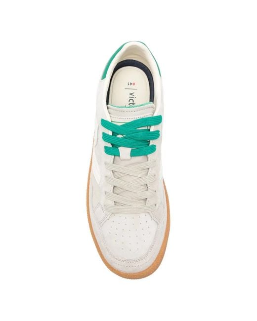 Victoria White Leather Sneakers for men
