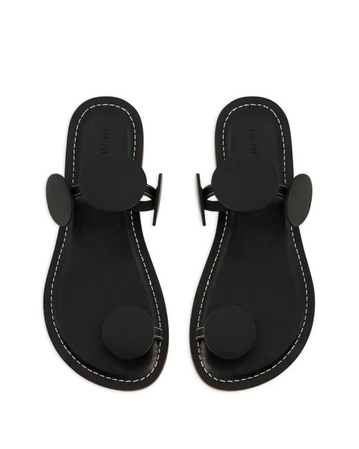 Bernardo White New Moon Toe-Ring Sandals