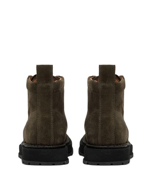 Buttero Black Suede Hiking Boots for men