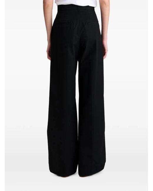 A.P.C. Black Ginny Pleated Tailored Trousers