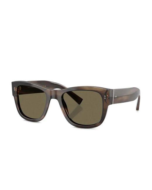 Dolce & Gabbana Green Rectangle-Frame Sunglasses for men