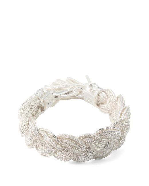 Emanuele Bicocchi White Ice Braided Bracelet