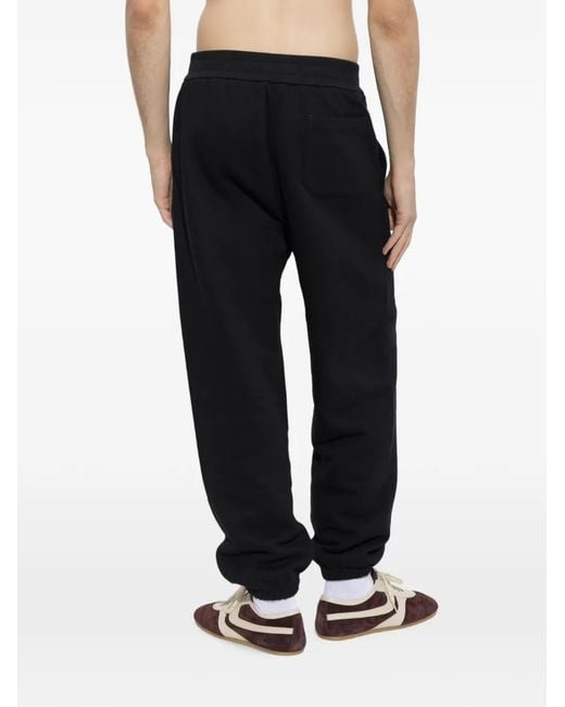 Jil Sander Black Logo-Print Track Pants for men
