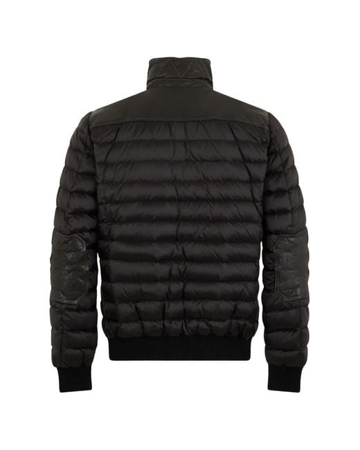 Moorer Black Quilted Padded Jacket for men