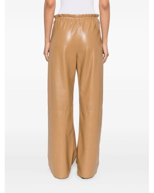Nanushka Natural Geb Elastic-Waist Trousers