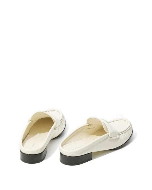Givenchy White 4G Logo-Plaque Mules
