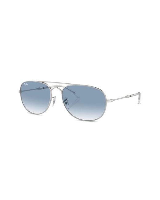 Ray-Ban Blue Bain Bridge Pilot-Frame Sunglasses