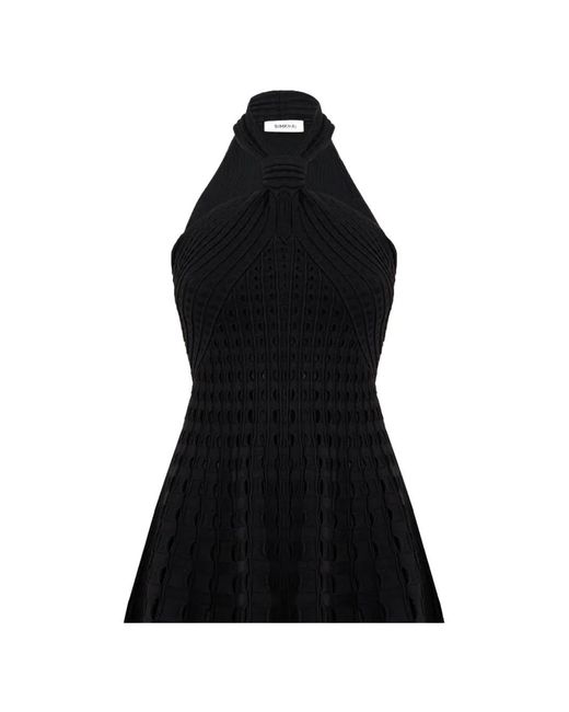 Jonathan Simkhai Mini-Jurk Met Ringlets in het Black