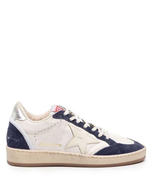 Golden Goose Deluxe Brand Blue Ball Star Leather Sneakers