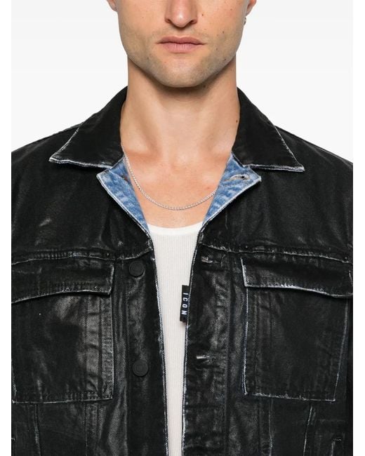 DSquared² Black Garment-Dyed Jacket for men