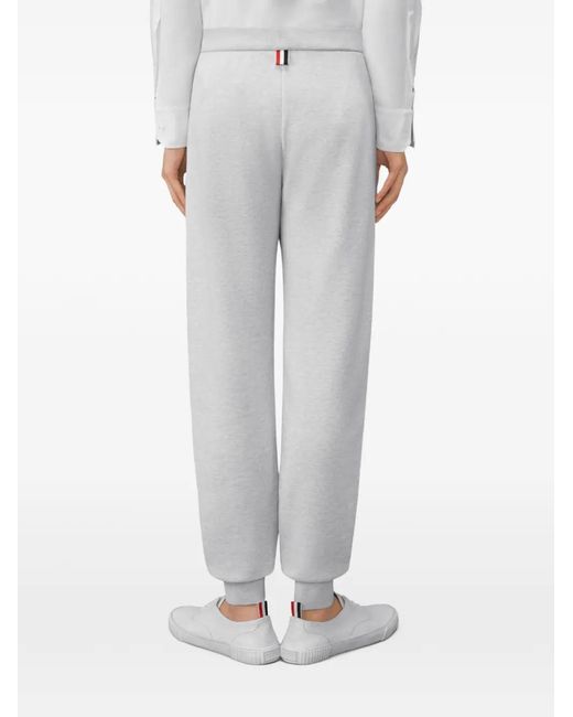 Thom Browne Gray 4-Bar Colour-Block Track Pants for men