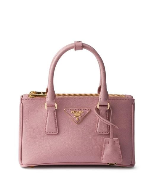 Prada Pink Mini Galleria Tote Bag