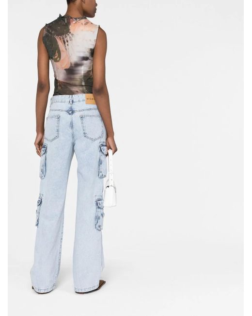 M I S B H V Blue Skater Low Rise Jeans