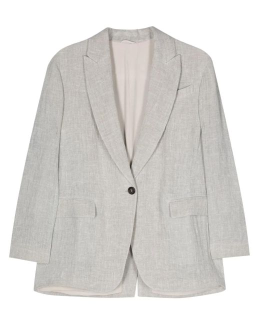 Brunello Cucinelli Gray Linen Jacket