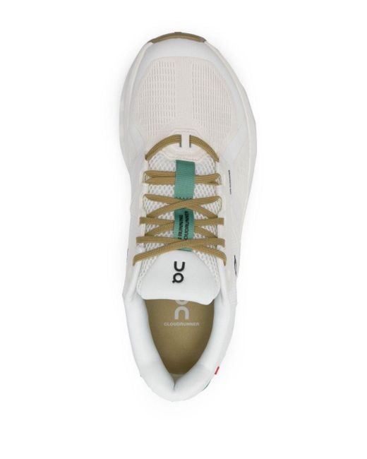 On Shoes White Cloudrunner 2 Sneakers for men