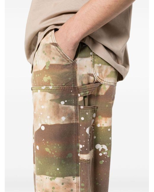 MSGM Canvas-Hose mit Camouflage-Print in Natural für Herren