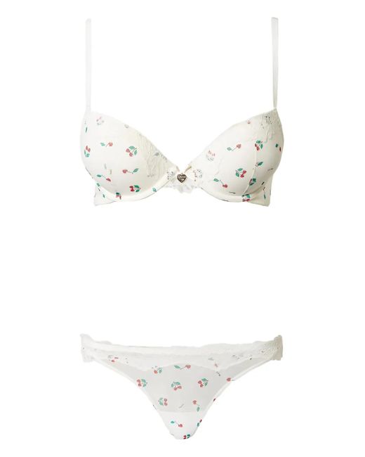 Twinset プリント ランジェリーセット White