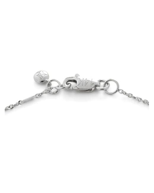 Monica Vinader White 14K Shimmer Bracelet