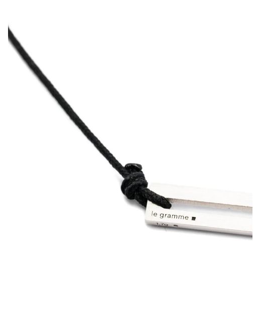 Le Gramme Multicolor Lacquered Cord Bracelet