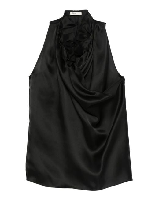 Khaite Black Meegan Top