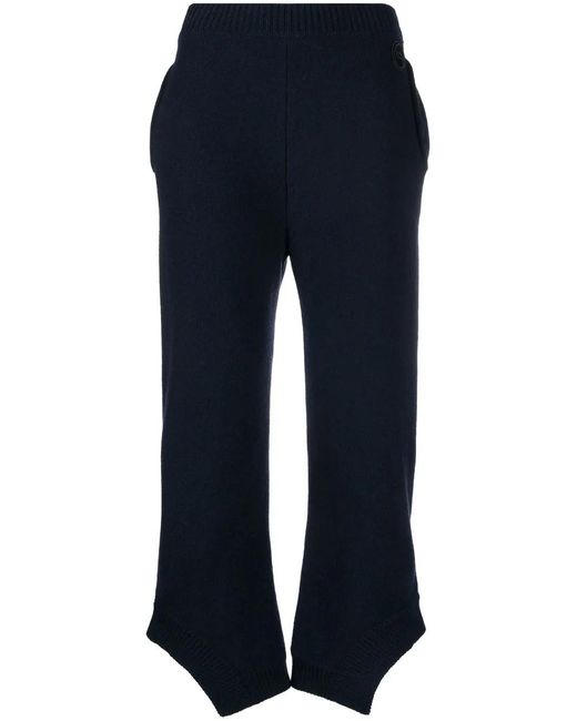 Stella McCartney Blue Asymmetric Cotton Trousers