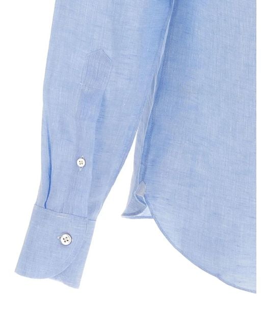 Camicia Nigel di Borriello in Blue da Uomo