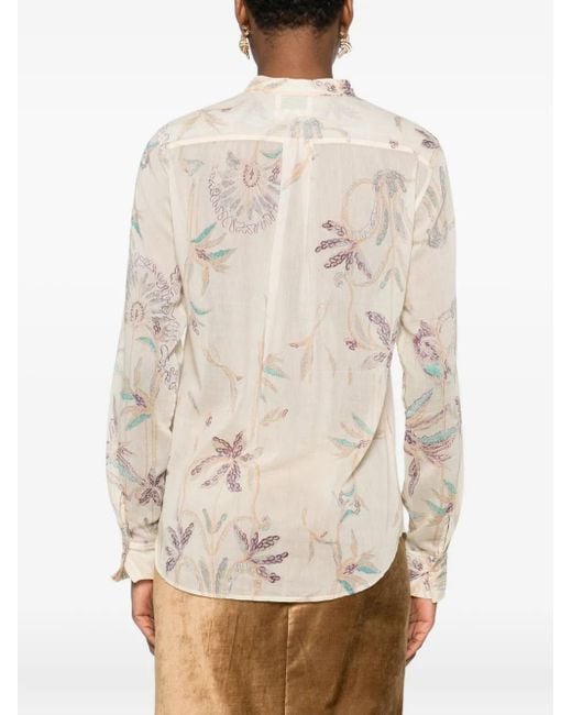 Camisa con estampado floral Forte Forte de color White
