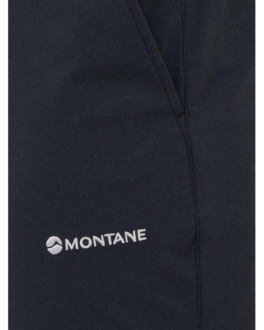 MONTANÉ Black Tenacity Logo-Print Belted Shorts for men