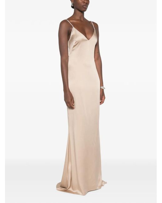 Tom Ford White Crystal-Embellishment Maxi Dress