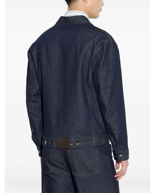 Paolo Pecora Denim Jack in het Blue voor heren