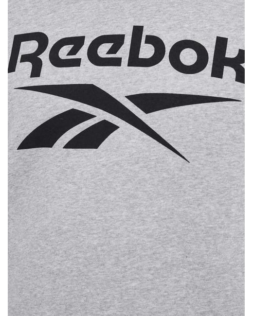 Sudadera Con Logo Estampado Reebok de hombre de color Gray